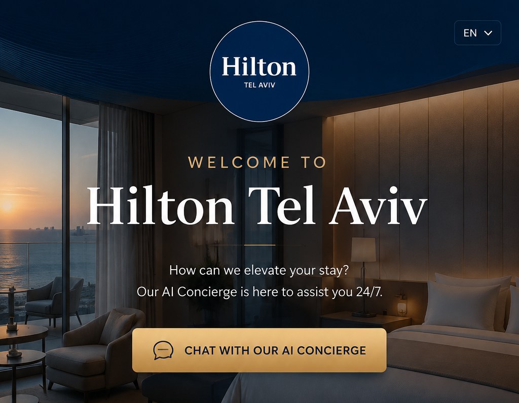 Welcome to Hilton Tel Aviv - Our AI Concierge is here to assist you 24/7